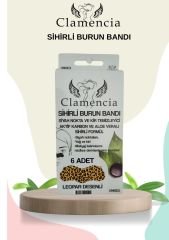 Clamencia Aktif Karbon Burun Bandı Leopar Desenli 6'lı