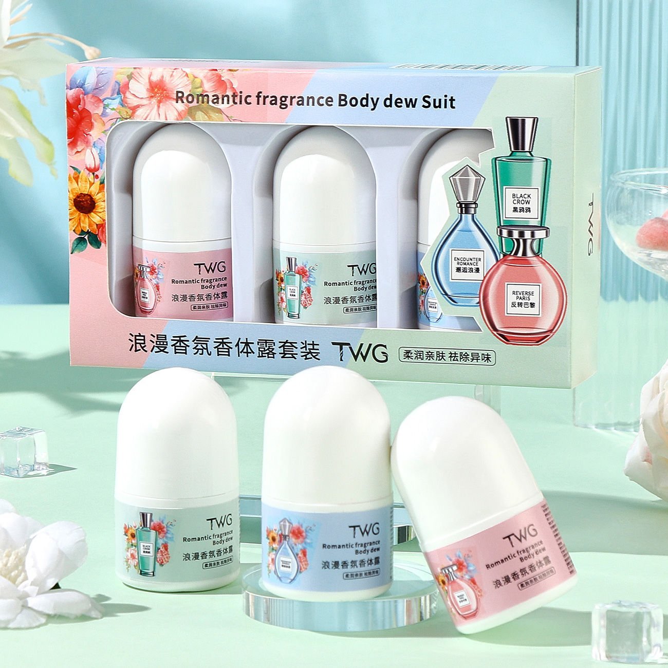 Parfümlü Roll-on  Set 3 Adet