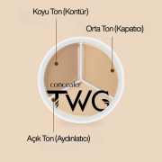 Üç Renkli Kapatıcı Concealer 15g